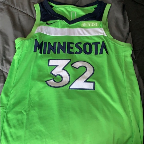timberwolves lime green jersey